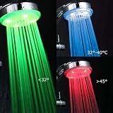 Pommeau de douche lumineux (LED) Motu - Variateur Température - 6.5cm diam. - Smith & Dupont