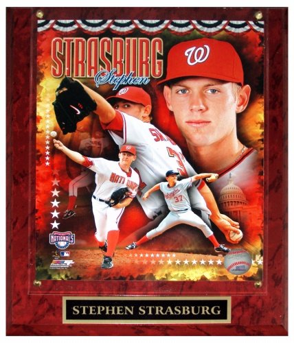 Stephen Strasburg Washington Nationals (Portrait Plus) Licensed 8x10 Photo Plaque