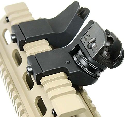 Gowild Front Iron Sights Tactical 45 Degree Offset Backup Rapid Transition BUIS with Hexagon Wrench