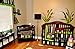 DK Leigh Nursery Crib Bedding Set, Frog, 7 Count, Green/Brown/Lime Green/White