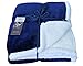 Sherpa Throw Blanket Blue 50