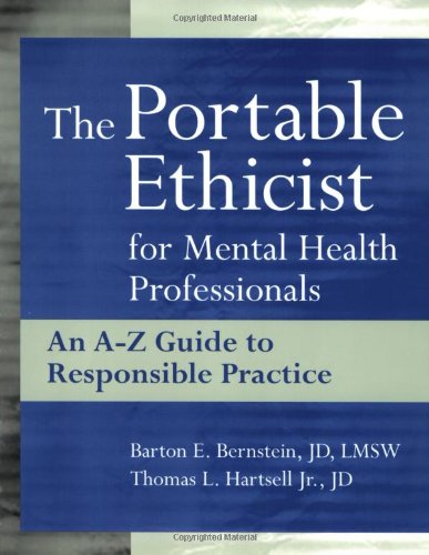 the portable ethicist for mental health professionals an a z guide to responsible practice
