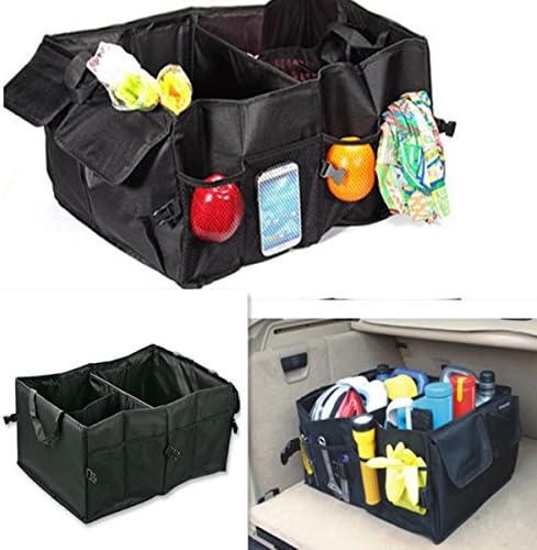 Car Truck Trunk Cargo Organizer Collapsible Bag Storage Folding Box Tidy Pocket /Made of 600d (Extra Durable Material Used in Only High Quality Luggage Bags)