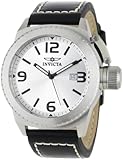 Invicta Men's 1110 Corduba Collection Silver Dial Black Leather Watch