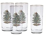 Spode Christmas Tree Highball Glasses, Set of 4