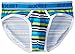 2(X)IST Men's Printed Stripe No Show Brief