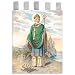 Church Banner - Saint Patrick - Cotton Canvas with Archival Inks and UV Coating - Border Rings for Rod Hanging. Print Size 24"x36"