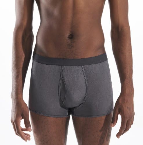 Mens Boxer - 100% Silk - Steel Gray
