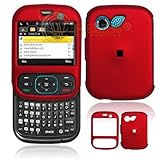 Red Rubberized Phone Cover for LG Remarq / Imprint MN240 (Sprint, Metro PCS ....
