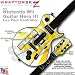 Rising Sun Yellow Skin by WraptorSkinz TM fits Nintendo Wii Guitar Hero III (3) Les Paul Controller (GUITAR NOT INCLUDED)
