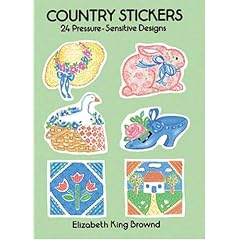 Country Stickers: 24 Pressure-Sensitive Designs (Pocket-Size Sticker Collections)