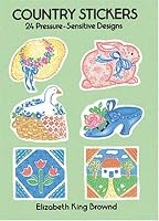 Country Stickers: 24 Pressure-Sensitive Designs (Pocket-Size Sticker Collections)