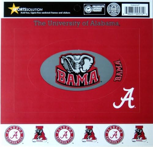 Sports Solution Alabama Crimson Tide Cardstock Frame