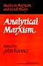 Book Analytical Marxism: Studies in Marxism and Social Theory