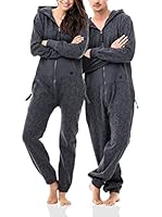 ZIPUPS Mono-Pijama Geo (Gris Oscuro)