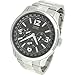 Guess Men's U11629G1 Silver Stainless-Steel Quartz Watch with Black Dial