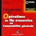 L'essentiel des Opérations de fin d'exercice en Comptabilité générale L'essentiel des Opérations de fin d'exercice en Comptabilité générale