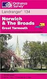 Norwich and the Broads, Great Yarmouth (Landranger Maps)