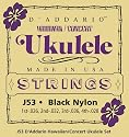 D'Addario Set Hawaii Uke Black Nylon