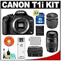 Canon EOS Rebel T1i Digital SLR Camera Body + Tamron 28-80mm Zoom Lens + Tamron 70-300mm Di LD Macro Zoom Lens + 16GB Card + LP-E5 Battery + Case + Cameta Bonus Accessory Kit