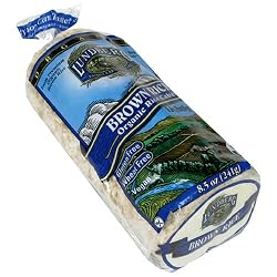 Lundberg Organic Brown Rice Cakes (Lightly Salted), 8.5-Ounces (Pack of 12)