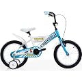 KINDERFAHRRAD 16 ZOLL "MUSTANG" JUNGEN ST�TZR�DER R�CKTRITTBREMSE KINDERRAD FARBE: BLAU