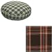 O'Donnell Original Snoozer Round Pillow Dog Bed (Blackbourne Plaid, Small: 25in)