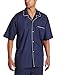 Nautica Men's Woven Dotted Pajama Shirt