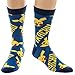 Pokemon Pikachu All Over Print Mens Crew Socks, Blue, 10-13
