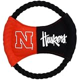 Nebraska Cornhuskers 9 Flying Rope Disk Dog Toy
