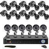 Buy 16-Channel 1Tb Dvr With 16 Indoor Outdoor Night Vision Cameras H.264 Compression by Lorex