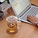 TIANXI Personal All Glass Made Tea Infuser & Mug Teapot beatiful style 410 ml