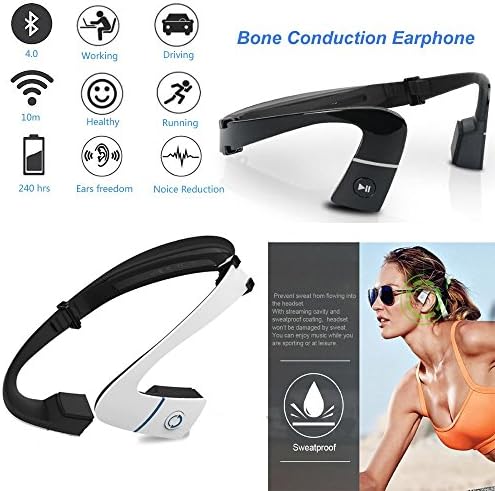 BAB® Bluetooth 4.1 Waterproof Headphones LF-18 Bone Conduction Headset Wireless Stereo Outdoor Sports Running 240 Hours Standby Earphone for iOS Android