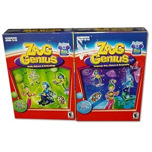 Zoog Genius 2 Pack Math, Science and Technology and Language Arts, History and Geography by 