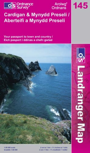 City Travel Guides Discounted  Livres : Carte de randonnée : Cardigan and Mynydd Preseli (en anglais)
