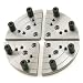 PSI Woodworking CJAWFJ1 Small Flat Lathe Chuck Jaws