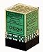 Chessex CHX25805 Dice-Opaque: 36D6 Green/White Set