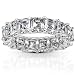 One of a Kind 6 1/3ct TW Asscher Diamond Eternity Band in 18k Gold
