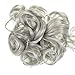 New Style Scrunchie Hair Extension Pony Medium Grey Curly Up Do Down Do Bun Up Synthetic