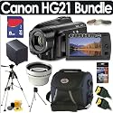 Canon VIXIA HG21 Advanced 120 GB HDD 12x Optical Zoom Digital Camcorder 8GB Accessory Bundle