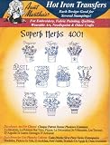 Superb Herbs Aunt Martha's Hot Iron Embroidery Transfer