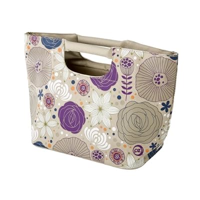 Insulated Lunch Tote - Nouveau Flowers in Sol style
