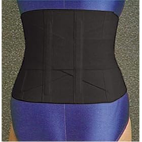 Lumiscope Criss Cross Black Back Support