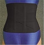 Lumiscope Criss Cross Black Back Support, Extra Large