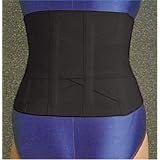 Lumiscope Criss Cross Black Back Support, Medium