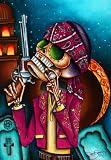 Clavo by Dave Sanchez Tattoo Art Canvas Giclee Print