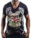 ED HARDY Christian Audigier Bulldog V Neck Mens T-Shirt