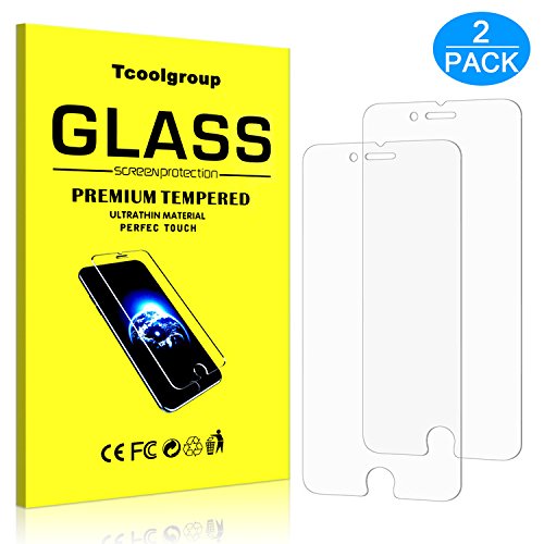 iPhone SE/ 5S/ 5C/ 5 Screen Protector, Tcoolgroup [2-Pack] iPhone SE/ 5S/ 5C/ 5 Tempered Glass Screen Protector for Apple iPhone SE iPhone 5S iPhone 5C iPhone 5