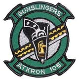U.S. Navy ATKRON 105 Gunslingers Patch 3 U.S. Navy ATKRON 105 Gunslingers Patch 3"