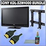 Sony Bravia M-Series KDL-32M4000 32-inch 720P LCD HDTV and Accessory Outfit Outfit With Wall Mount, 